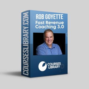 Rob Goyette - Fast Revenue Coaching 3.0 course cover image featuring bold typography and dynamic design elements representing fast business growth and revenue coaching.
