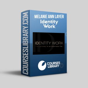 Melanie Ann Layer Course Identity Work cover featuring empowering visuals and vibrant design symbolizing self-discovery and personal transformation by Alpha Femme.