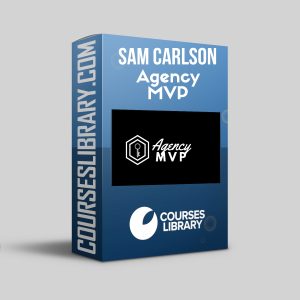 Sam Carlson – Agency MVP course cover featuring professional branding and design elements representing agency growth and business mastery.