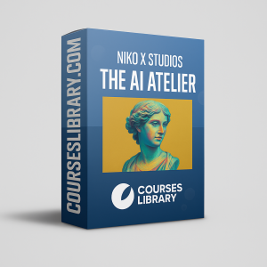 The AI Atelier by Nicoxstudio – Advanced AI design course showcasing creative workflows, visual storytelling techniques, and branding with AI tools.