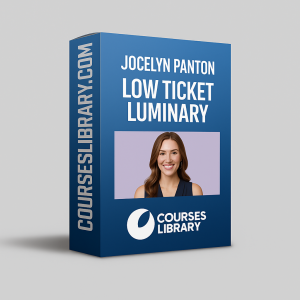 Jocelyn Panton Low Ticket Luminary course teaching Instagram ads strategy, low-ticket offers, and digital product sales for entrepreneurs and coaches.