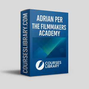 Adrian Per The Filmmakers Academy course teaching filmmaking fundamentals, cinematography, lighting, camera settings, storytelling, and professional video editing.