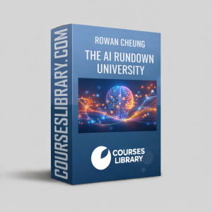 Rowan Cheung The AI Rundown University course dashboard showing AI tools, workflows, and practical business use cases