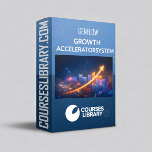 Shan Hanif Genflow Growth Accelerator course dashboard showing automated funnels, lead generation system, and online income growth strategy